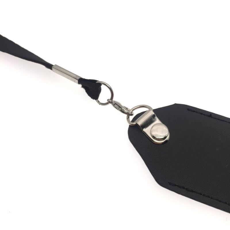 Zittop Faux Leather Pouch Case Necklace Lanyard - Black - Image 5