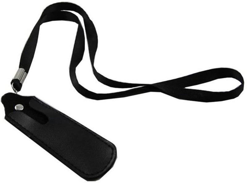 Zittop Faux Leather Pouch Case Necklace Lanyard - Black - Image 2