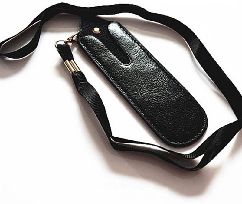 Zittop Faux Leather Pouch Case Necklace Lanyard - Black - Image 3