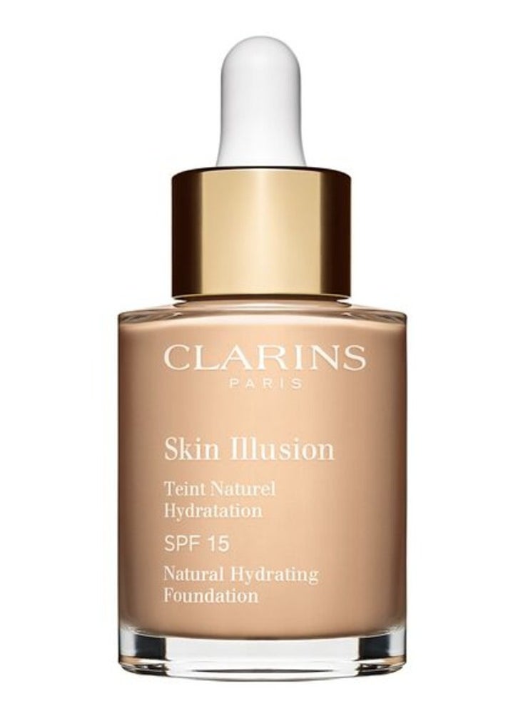 CLARINS CLARINS Skin Illusion SPF 15 Natural Hydrating Foundation - 105N, 30ml  - Image 1