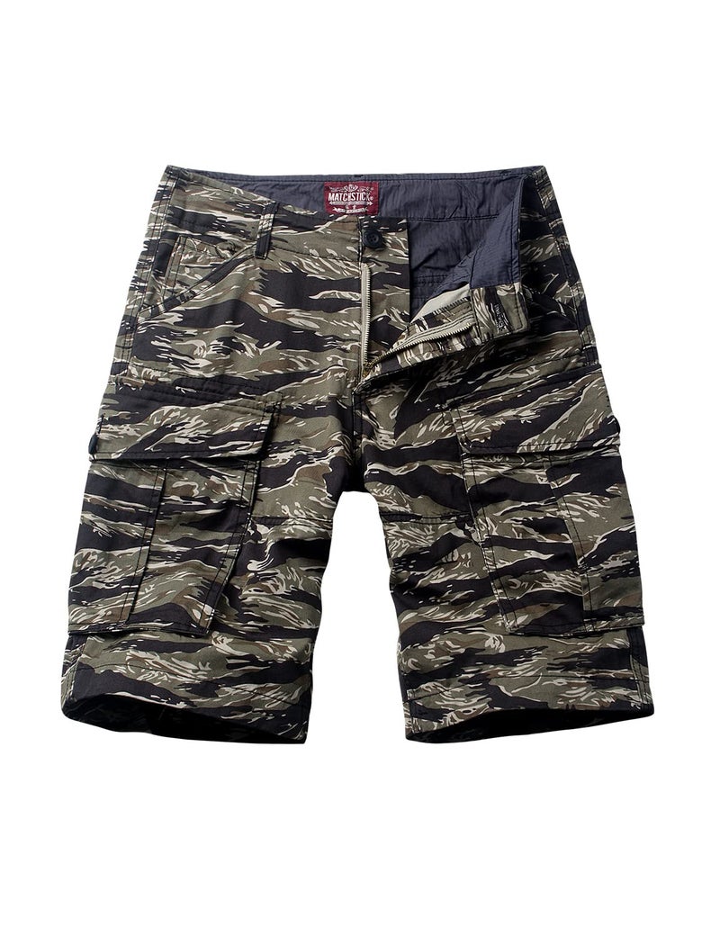 Match Men's Camo Cargo Shorts#3204 (42,3204 Black camo) - Image 1
