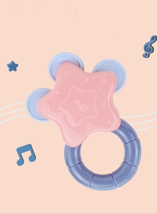 Baby Rattle & Teething Toys 11-Piece Set - BPA-free for 0-24 Months, Multi-sensory Educational Toys (Morandi Colors) - Image 5