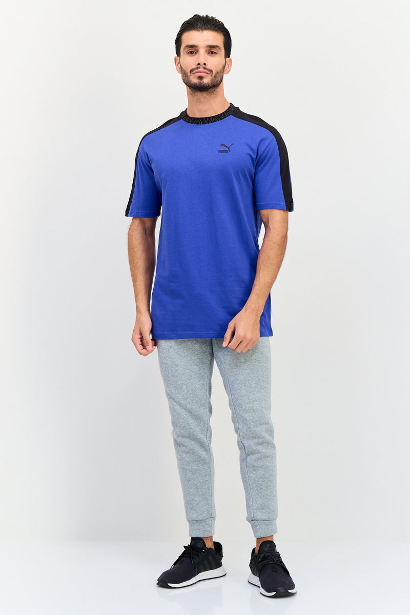PUMA تي شيرت رياضي للرجال بأكمام قصيرة، خارجي، أزرق - Image 4