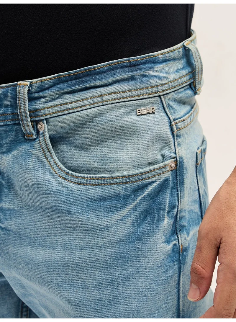 THE BEAR HOUSE  Men’s Classic Regular Fit Jeans for Casual & Everyday Wear | Comfortable Daily Wear Bottoms with Multiple Pockets | Stylish Regular Jeans for Office, Travel & Weekend Outings for Men | Best Price UAE