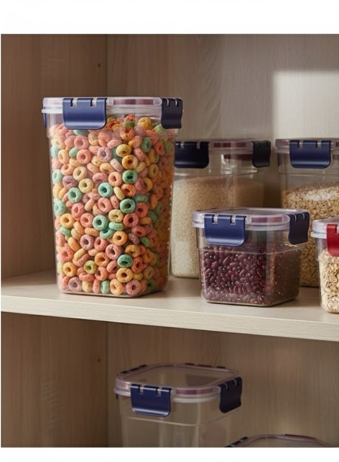 Happy Home Food Storage Container 3400ML Large– 4-Clip Leakproof Snap-Lock Lid – Microwave, Fridge & Freezer Safe – Ideal for Storing Big Meals, Salads, Dry Foods, Beans, Snacks & Kitchen Organization – Durable Food-Safe Plastic, Easy to Clean - Image 3