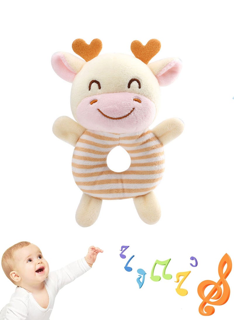 MaBaby لعبة جرس الأطفال حديثي الولادة ألعاب جرس يدوي دائري للأطفال ألعاب مونتيسوري للأطفال دمى مهدئة ليدين لعبة دمى محشوة هدية استحمام - Image 1