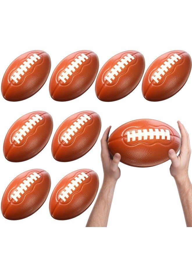 Blulu 8 Pcs Foam Football, 7 Inch Easy Grip Small Soft Football Foam Toys Party Favors for Christmas Xmas Birthday Gifts Soccer Themed Party Supplies - Image 1