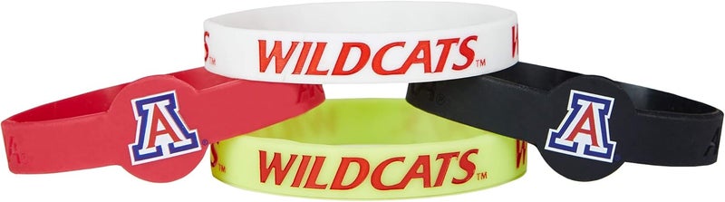NCAA Unisex Adult Silicone Bracelet (4-Pack)