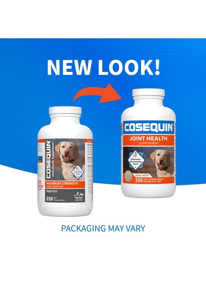 Nutramax Laboratories Nutramax Laboratories Cosequin Maximum Strength Joint Health Supplement for Dogs - With Glucosamine, Chondroitin, and MSM, 250 Chewable Tablets  - Image 2