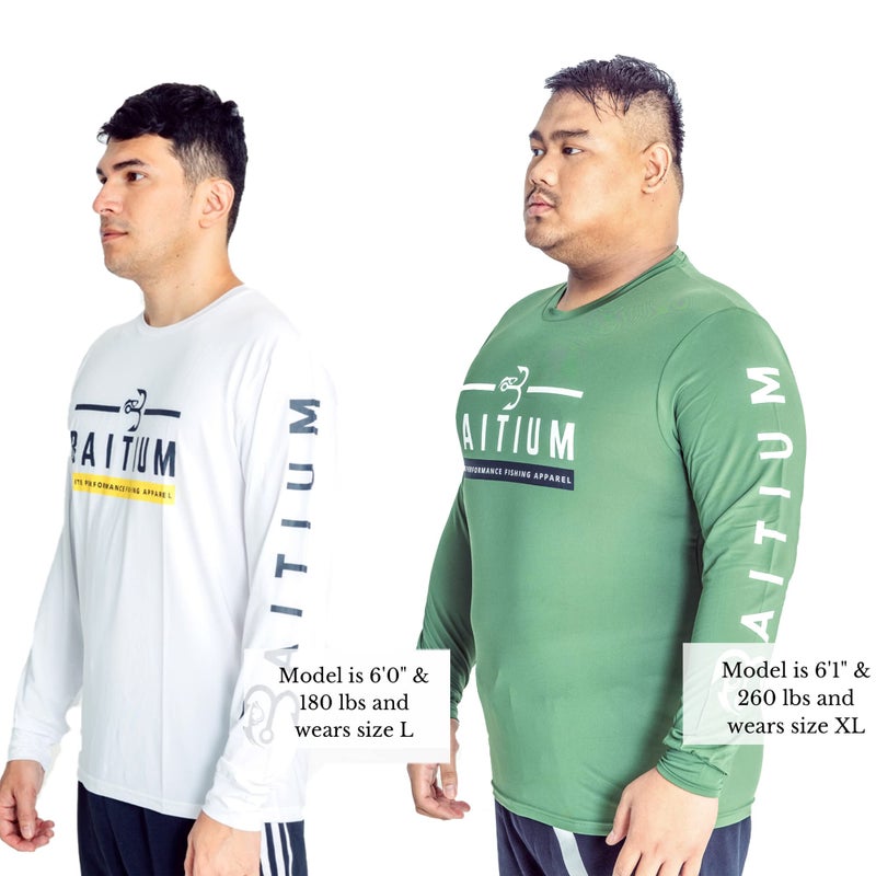 Baitium Men's Long Sleeve Fishing Shirt, SPF Rash Guard, Fishing Gear and Equipment - Grey - Medium - Image 4