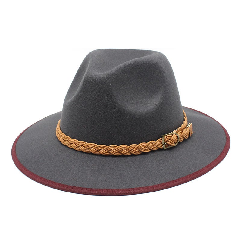 New British-style Army Green Top Hat British Retro Jazz Hat Men''s Korean-style All-match Wool Women''s Hat - Image 4
