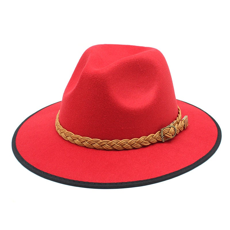 New British-style Army Green Top Hat British Retro Jazz Hat Men''s Korean-style All-match Wool Women''s Hat - Image 5
