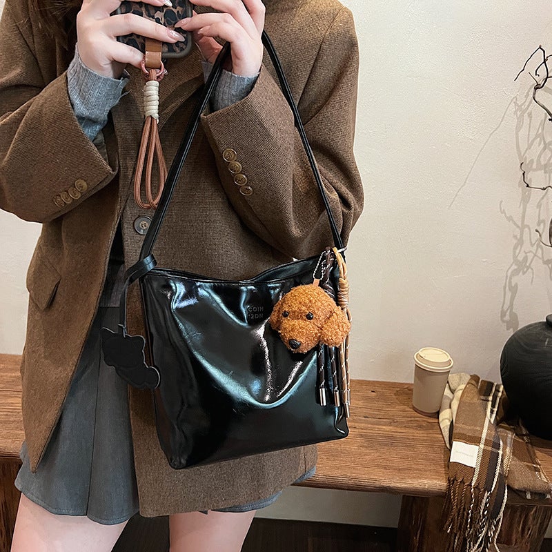 Autumn Vintage Large Capacity Bag Women'S Bag Fashion All-Match One-Shoulder Underarm Bag High-End Bucket Bag - Image 5