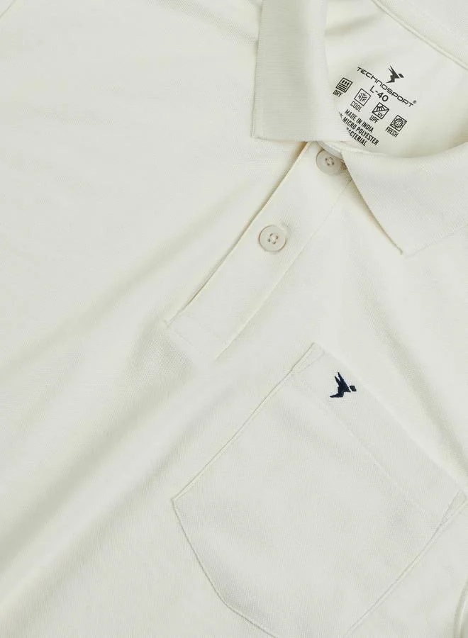 Technosport Technosport Solid Polo T-Shirt with Pocket Detail