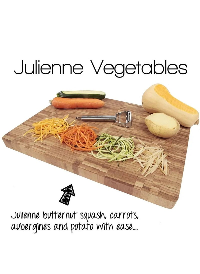 MtjrNet - 4 in 1 Vigrables & Friuets Peeler Cutter Slicer Double Sided Blade - Multi Ketchen Daily Use - Image 1