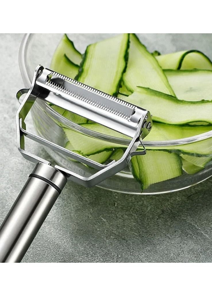 MtjrNet - 4 in 1 Vigrables & Friuets Peeler Cutter Slicer Double Sided Blade - Multi Ketchen Daily Use - Image 1