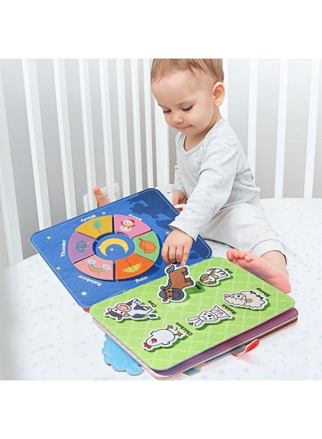 Farm Sticker Cloth Book Interactive Learning Toy With Animals And Vegetables - Image 5