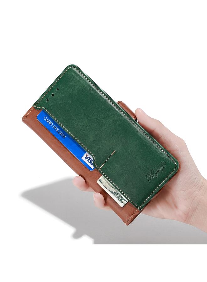 S-TOP Case For OPPO Reno6 5G Contrast Color Side Buckle Leather Phone Case - Image 4