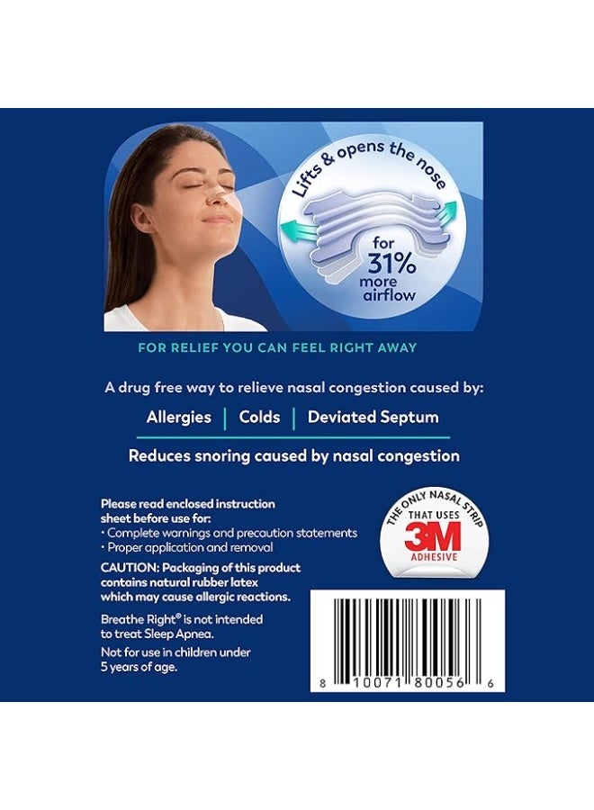 Breathe Right Extra Clear for Sensitive Skin, 26 Count - Image 3
