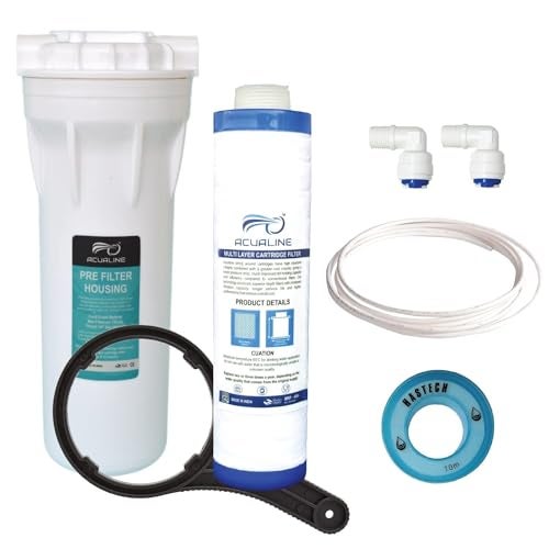 ACUALINE Pre Filter for Water Purifier | RO Prefilter Kit with Candle, Pipe & Elbow Connectors - Image 1