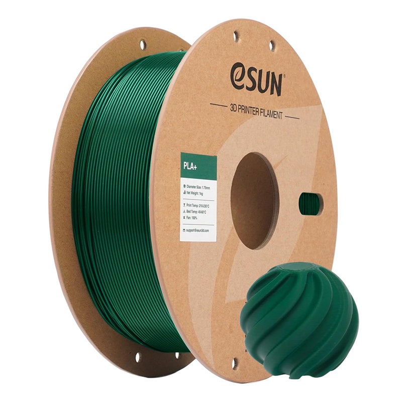 eSUN PLA Filament 175mm 3D Printer Filament PLA Plus Dimensional Accuracy 003mm 1KG Spool 22 LBS 3D Printing Filament for 3D Printers Pine Green - Image 2
