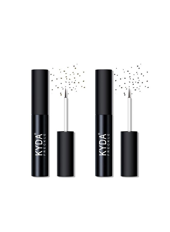 FREEORR 2 Colors Liquid Freckle Pen, Natural Like Freckle Makeup Pen Soft Dot Spot, Waterproof and Smudgeproof Quick Dry for Instant Create Realistic Freckles Make Up(Dark Brown+Light Brown) - Image 1