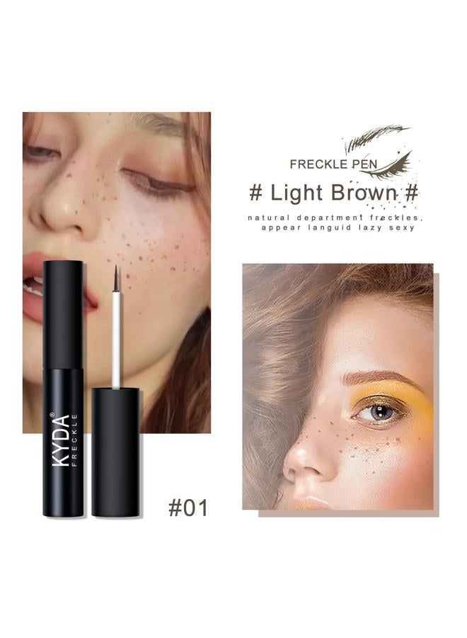 FREEORR 2 Colors Liquid Freckle Pen, Natural Like Freckle Makeup Pen Soft Dot Spot, Waterproof and Smudgeproof Quick Dry for Instant Create Realistic Freckles Make Up(Dark Brown+Light Brown) - Image 5