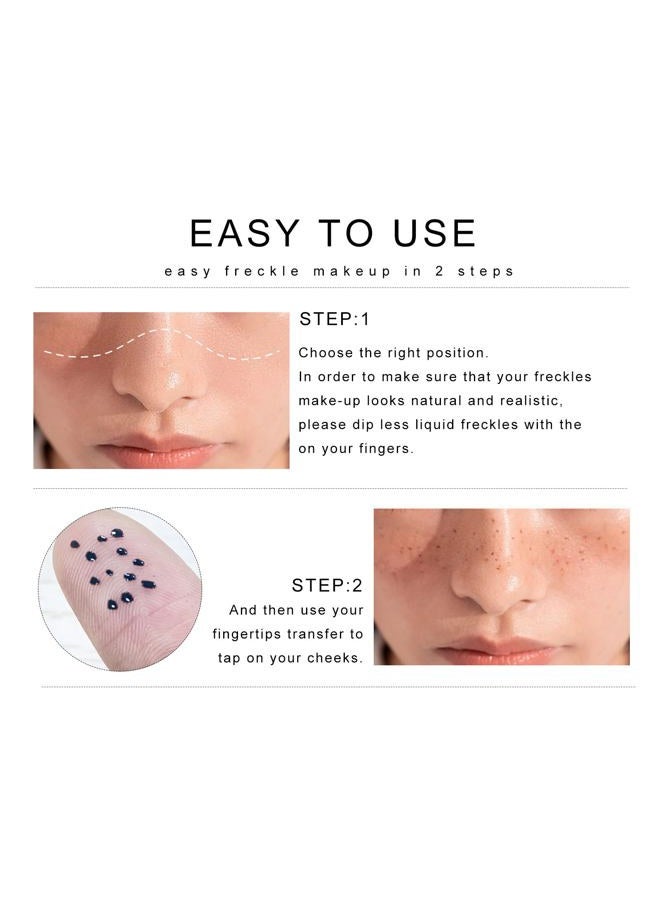 FREEORR 2 Colors Liquid Freckle Pen, Natural Like Freckle Makeup Pen Soft Dot Spot, Waterproof and Smudgeproof Quick Dry for Instant Create Realistic Freckles Make Up(Dark Brown+Light Brown) - Image 3