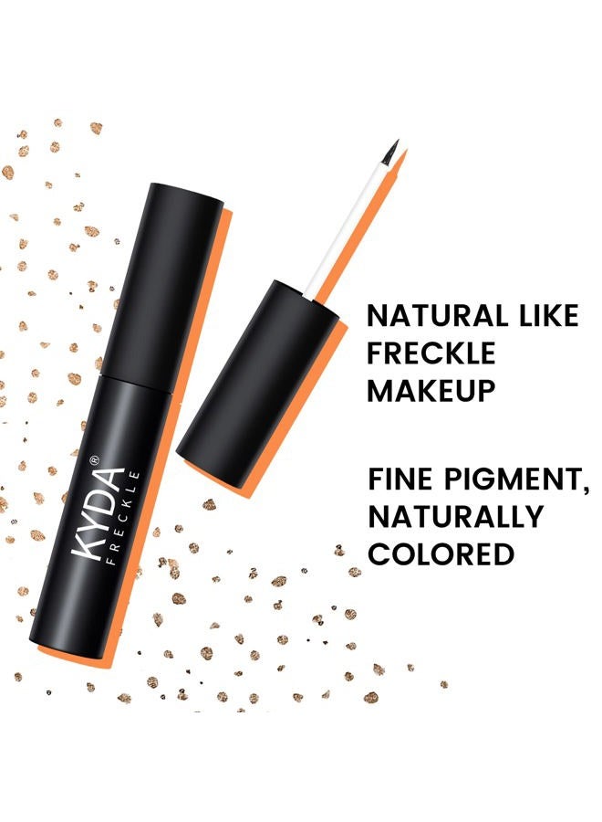FREEORR 2 Colors Liquid Freckle Pen, Natural Like Freckle Makeup Pen Soft Dot Spot, Waterproof and Smudgeproof Quick Dry for Instant Create Realistic Freckles Make Up(Dark Brown+Light Brown) - Image 4