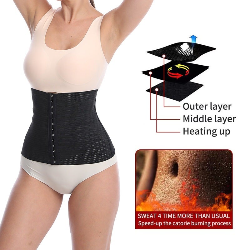 Women's Breathable Mesh Waist Trainer Body Shaper, Tummy Control Belt for Postpartum - Image 3