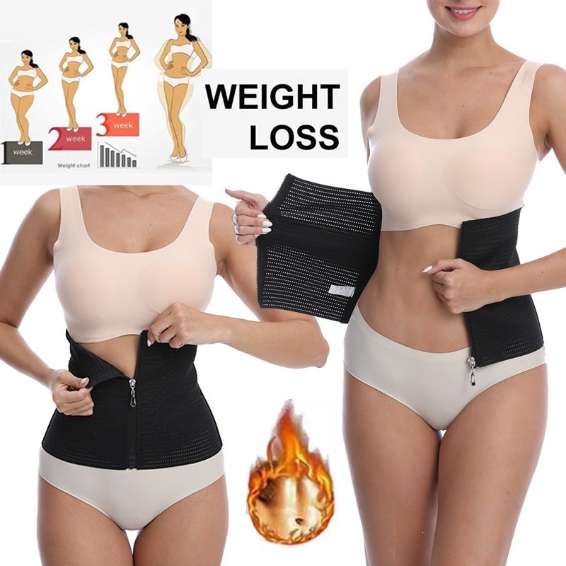 Women's Breathable Mesh Waist Trainer Body Shaper, Tummy Control Belt for Postpartum - Image 2