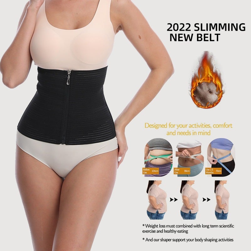 Women's Breathable Mesh Waist Trainer Body Shaper, Tummy Control Belt for Postpartum - Image 4