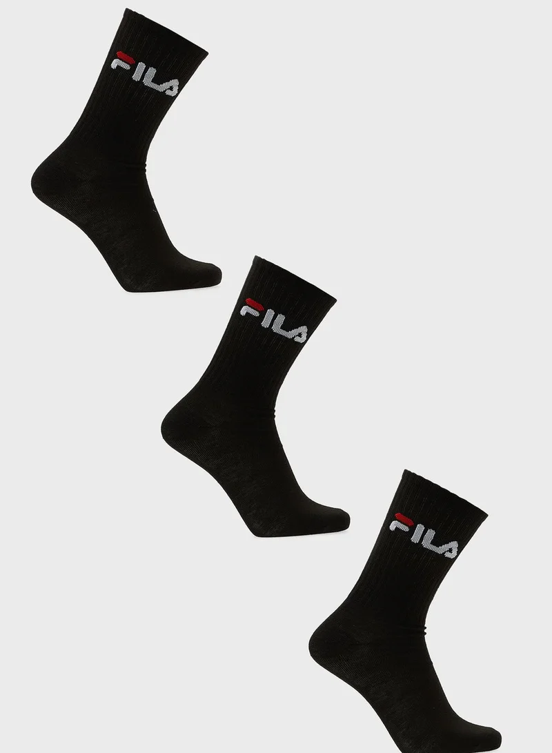 FILA 3 Pack Crew Socks