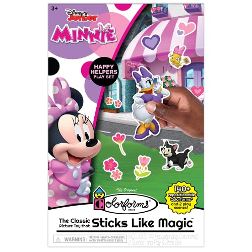 Colorforms Disney Minnie Mouse Box Set Pieces Stick Like Magic Fun Storytelling Play Ages 3 - Image 1