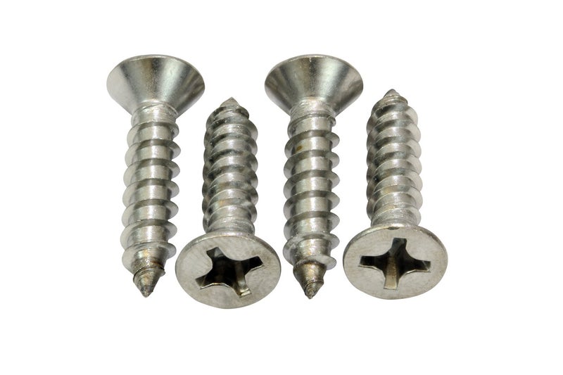 Bolt Dropper #12 X 1-1/2'' Stainless Steel Flat Head Phillips Wood Screw, (25 pc), 18-8 (304) Stainless Steel Sheet Metal Screws - Type A Point, Plain Finish - Image 4