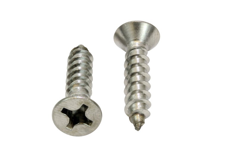 Bolt Dropper #12 X 1-1/2'' Stainless Steel Flat Head Phillips Wood Screw, (25 pc), 18-8 (304) Stainless Steel Sheet Metal Screws - Type A Point, Plain Finish - Image 3