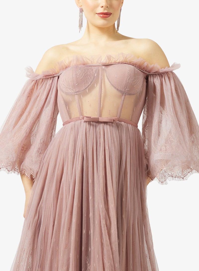 ثريدز باي اجوني فستان باكتاف عارية - Image 3