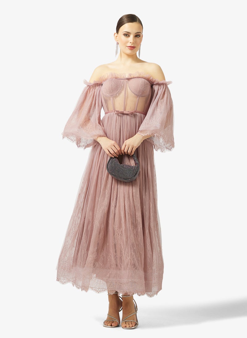 ثريدز باي اجوني فستان باكتاف عارية - Image 4