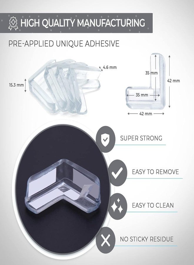 Gcrox Silicon Corner Protector for Sharp Edges - Baby Proofing Edge Guards for Tables, and Furniture. Corner Protector for Baby Safety, Designed to Protect Little Ones (10) - Image 2
