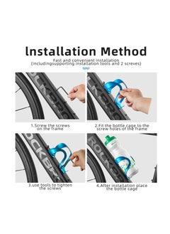 Excefore Bike Water Bottle Holder, Lightweight Durable Alloy Aluminum Bike Water Bottle Cage Bike Cup Holder for Race Cycle Cross  - Image 5