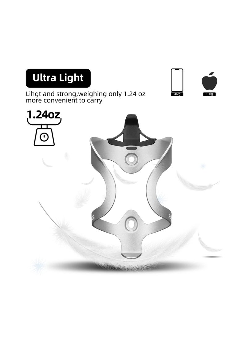 Excefore Bike Water Bottle Holder, Lightweight Durable Alloy Aluminum Bike Water Bottle Cage Bike Cup Holder for Race Cycle Cross  - Image 2