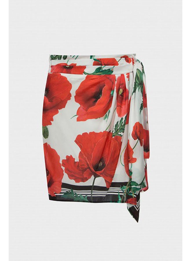 BSB Wrap floral satin skirt  - Image 4