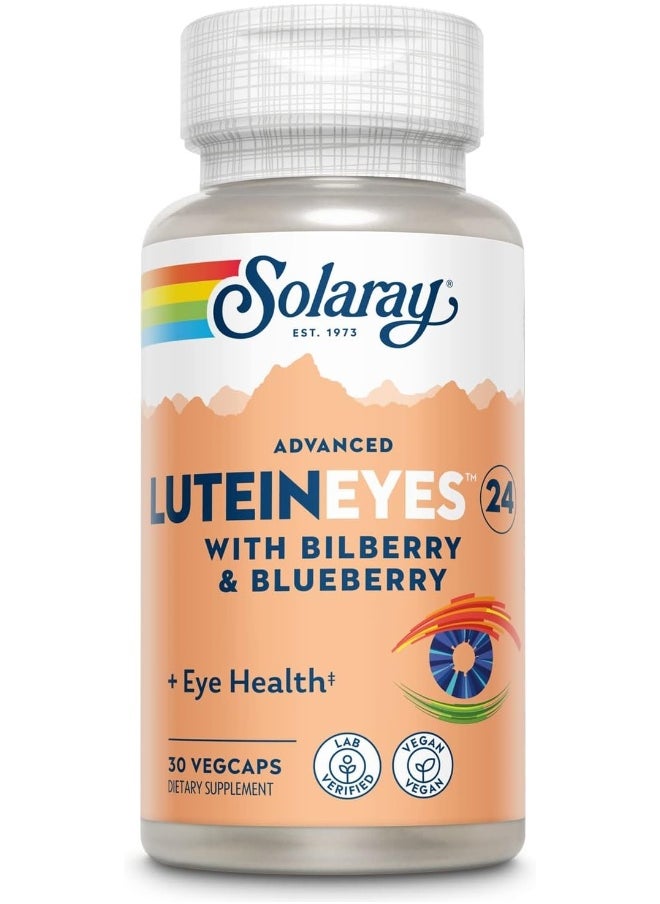 Solaray Lutein Eyes 24Mg Vision And Eye Health Formula 30 Vcaps  - Image 1
