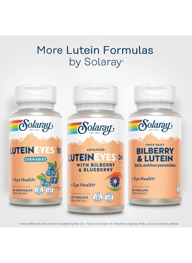 Solaray - Lutein Eyes 24Mg Vision And Eye Health Formula 30 Vcaps - Image 1