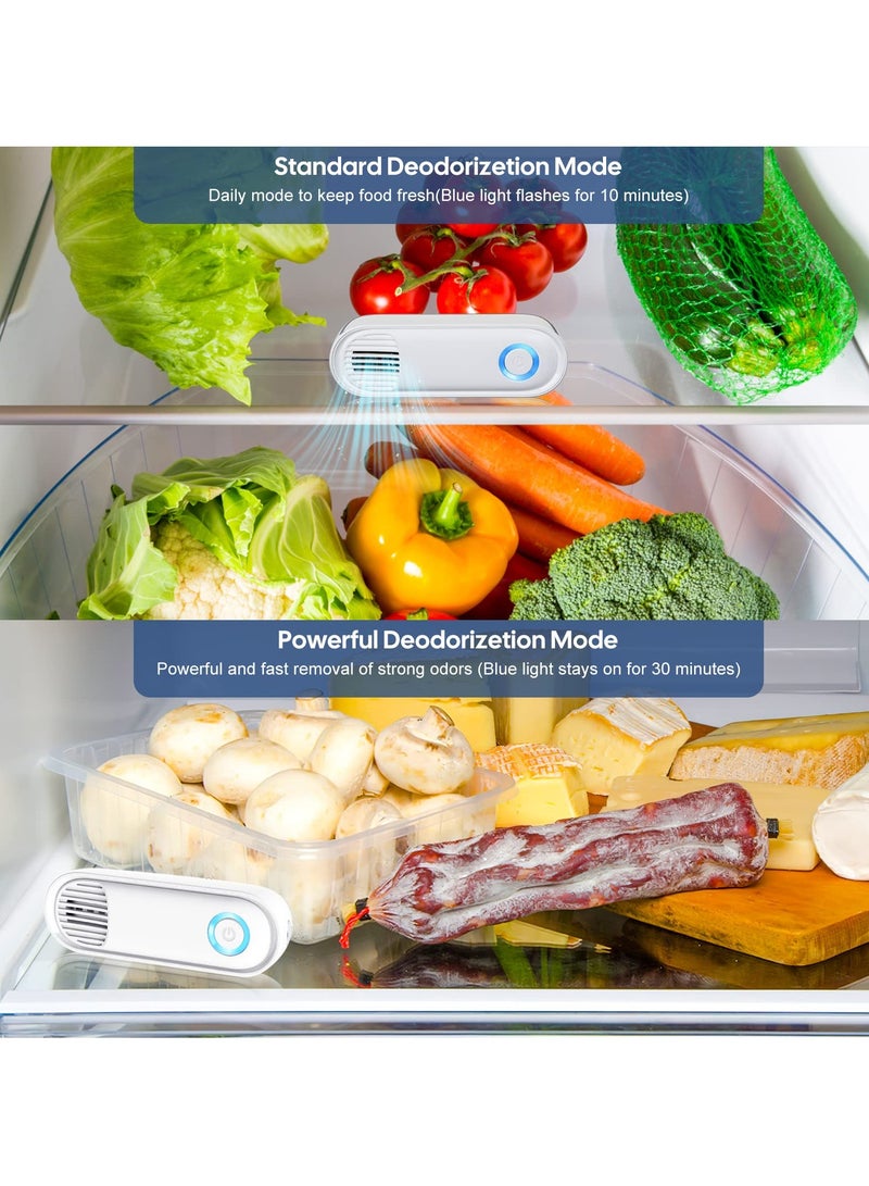 SYOSI USB Fridge Deodoriser, Reusable Fridge Freshener Mini Ozone Generator Fridge Freshener Wall Mounted Fridge Odour Eliminator for Fridge, Car, Shoe Closet, Wardrobe - Image 3