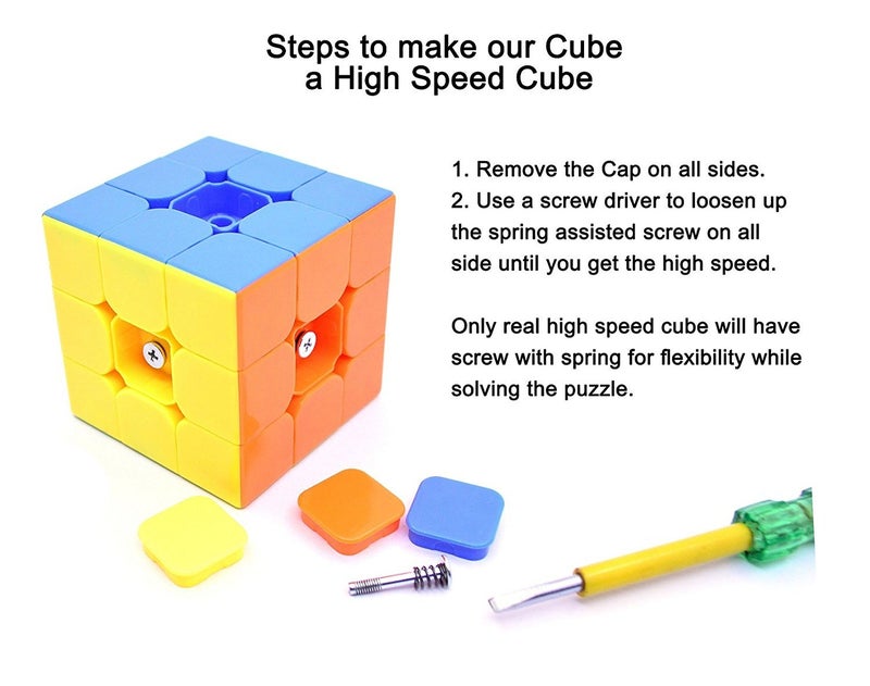 D ETERNAL Cube Combo Set Of 2 3X3 High Speed Stickerless Puzzle Cube For 14 Years And Up, Teen - Image 4