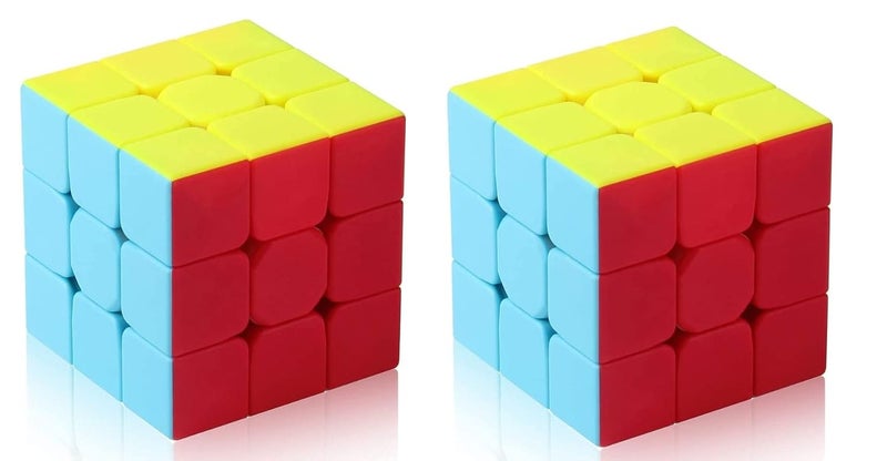 D ETERNAL Cube Combo Set Of 2 3X3 High Speed Stickerless Puzzle Cube For 14 Years And Up, Teen - Image 1