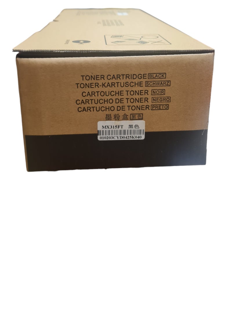 تونر كارتيدج خرطوشة حبر سوداء MX-315FT متوافقة، مناسبة لـ Sharp MX-M266N/315N/316N/356N  - Image 2
