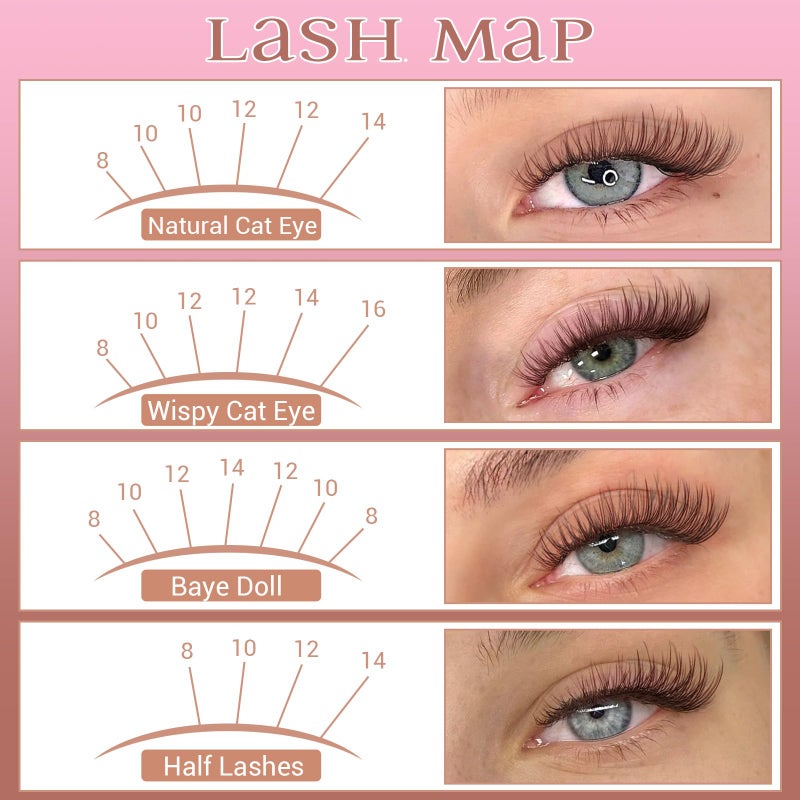 zanlufly Brown Lash Clusters Natural Eyelash Clusters Invisible Band Brown Lash Extension C Curly Dark Brown Wispy Lash Extension DIY Individual Eyelash Extension by zanlufly - Image 2