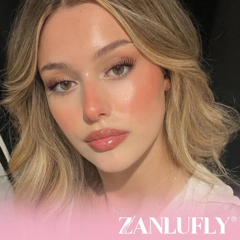 zanlufly Brown Lash Clusters Natural Eyelash Clusters Invisible Band Brown Lash Extension C Curly Dark Brown Wispy Lash Extension DIY Individual Eyelash Extension by zanlufly - Image 3